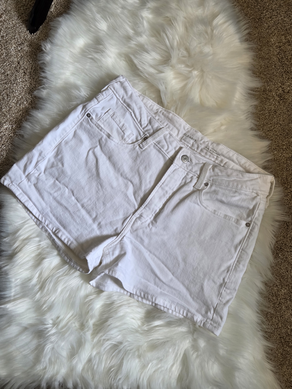 Old Navy White Denim Jean Shorts